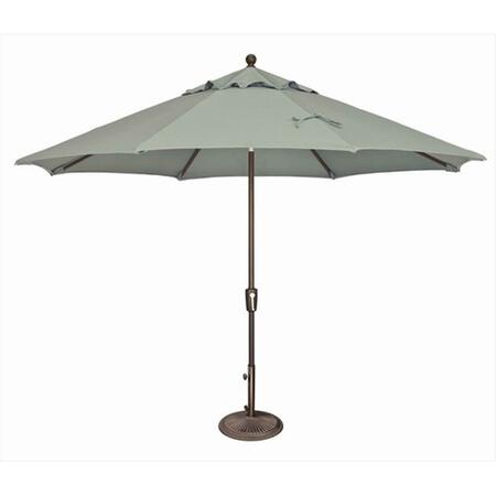 SIMPLYSHADE 11 ft. Catalina Octagon Push Button Tilt Market Umbrella Spa SSUM92-1100-A5413